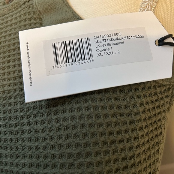 Wesc Henley Thermal Aztec Olive color size XL - Picture 5 of 10